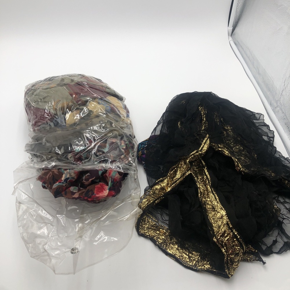 Womens Scarves Lot Assorted Colors Wool And Polyester 7 Pieces Used
